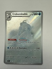 Pokemon Crabominable 149/142 Sv07: Stellar Crown Holo NM Near Mint