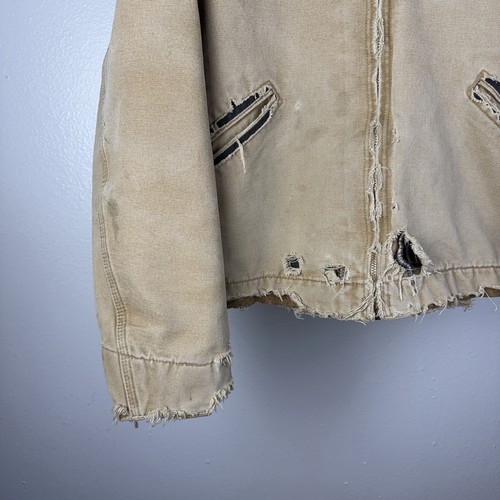 Vintage Carhartt J97 CML Detroit Jacket Blanket Lined Distressed Size BOXY LARGE by Carhartt, Size L, $274.95 - Photo 4