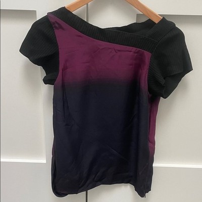 NWT Vintage Jil Sander 100% Silk Ombré Top EU Size 34/US 4