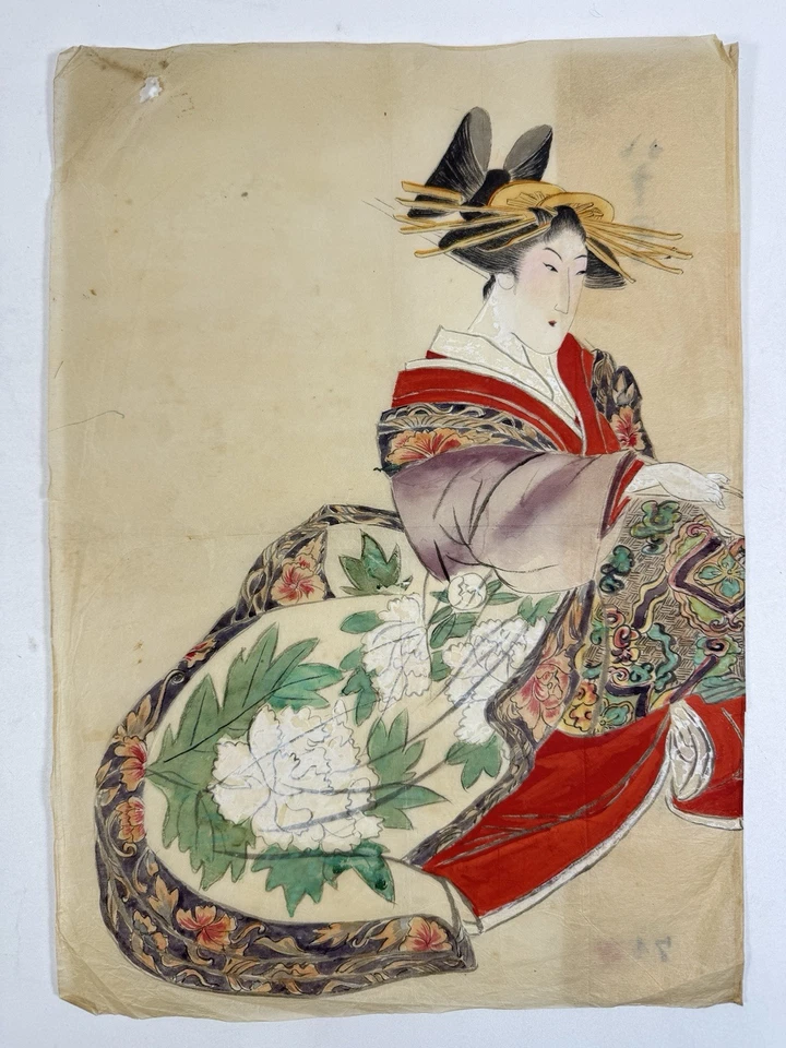 Dibujo japonés Shugacho” pintura de práctica por un pintor japonés Foto 3 de 4