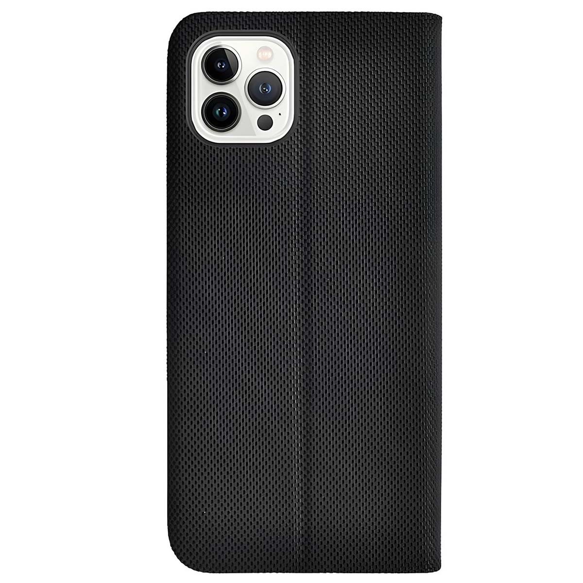 Étui portefeuille iPhone 14 Pro Max Zizo en cuir noir avec support vidéo