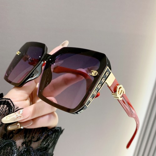 Großes Gestell Damen Sonnenbrille UV Schutz Sonnenbrille Street  - Bild 1 von 34