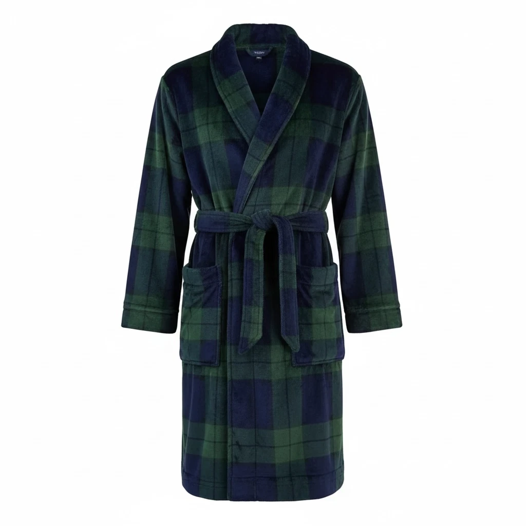 green emerald velvet dress Men's Cotton Robes main image 0