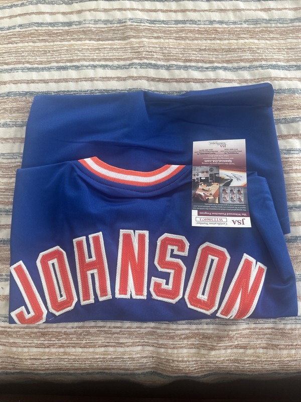 Howard Johnson Autographed New York Mets Jersey Custom Collectible JSA Certified