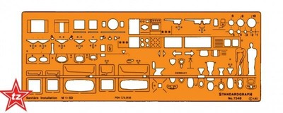 standardgraph 7348 Schablone Sanitäre Installation I.  1:50   - NEU & OVP