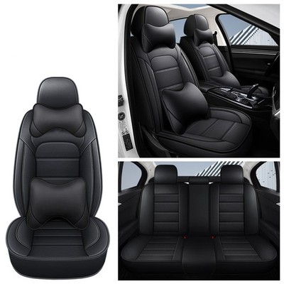 Car Seat Covers Full Set, 5-Seat,PU Leather Breathable,Non-Slip,Stain Resistant