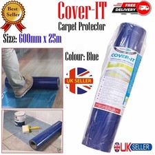 Bond It Cover-it Temporary Waterproof Hardfloor Protection Sheet 600mmx 25m Blue
