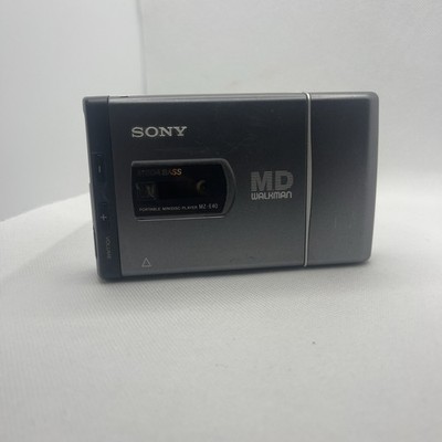 Vintage Sony MD MiniDisc Player MZ-E40 Portable Walkman Gray Silver 