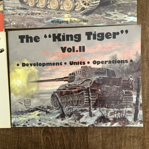 Set of 4 King Tiger Tank Books Elefant Jagdtiger Sturmtiger Scheibert Schneider - Picture 4 of 5