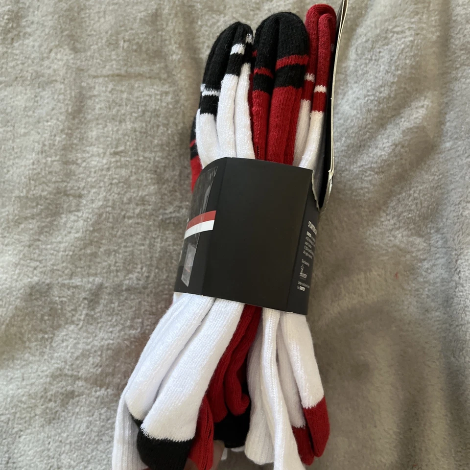 Meias masculinas Starter 6 pares de sapatos tamanho 6-12 novas no pacote. A136 - Imagem 4 de 4