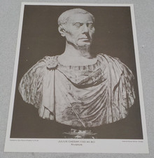 JULIAS CAESAR 100-44 BC SCULPTURE PHOTO HISTORICAL 8X10 PICTURE B&W PRINT