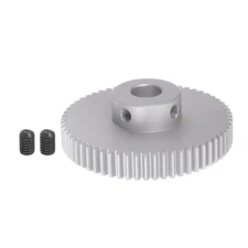 Step Spur Gear 8mm Inner Hole Pinion Gear 60T Mod 1 Aluminum Alloy Motor Gear