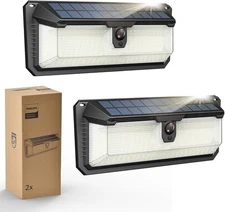 Philips Solar Lights Motion Sensor Outdoor, 258 LEDs Solar Powered Security Ligh