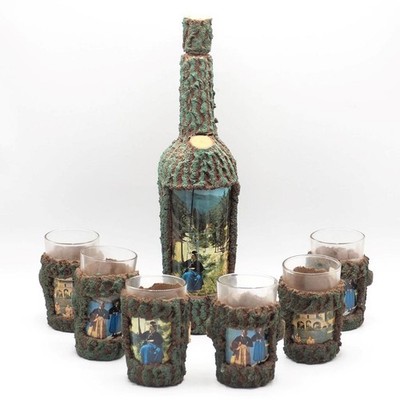 Arcoroc Italienische Dekanter & Glas Set Tree Bark