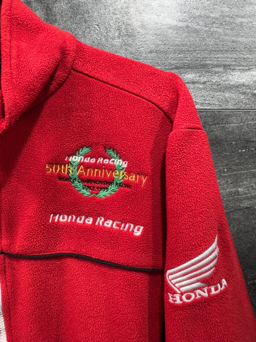 Vintage 90s Honda Racing 50th Anniversary World Champion Fleece
