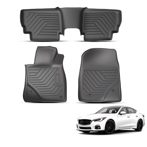 All Weather Floor Mats Liner for Mazda 3 2014-2018 TPE Front & Rear Waterproof