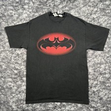 Vintage Batman Robin TShirt Mens Size L 1996 DC Comics Black Single Stitch