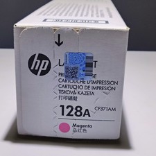 HP 128A Magenta Toner Cartridge CE323A Genuine LaserJet NEW  SEALED