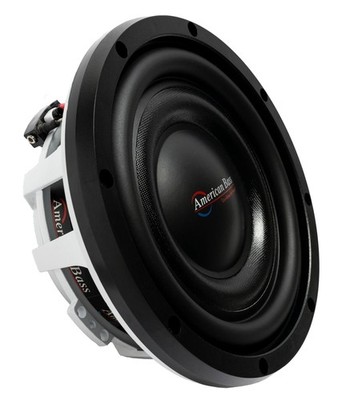 AMERICAN BASS TITANIUM 8  SLIM 300W RMS SHALLOW-MOUNT 4-OHM DVC SUBWOOFER SUB D4