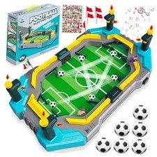 Mini Foosball Table for Kids, Soccer Board Game with Electronic Scoreboard 