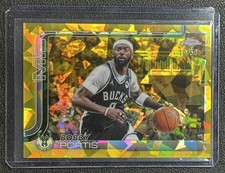 BOBBY PORTIS 2025-26 TOPPS CHROME SAPPHIRE #124 GOLD REFRACTOR 10/50 BUCKS