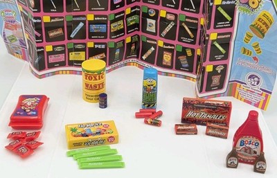 Lot Of 6 Sugar Buzz Minis In Minis Fla Vor Ice WarHeads Hot Tamales Toxic Waste