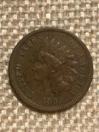 1880 Indian Head Cent Very Fine VF+