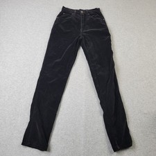 Jordache Pants Girls 7/8 Black Velvet meas 24x29