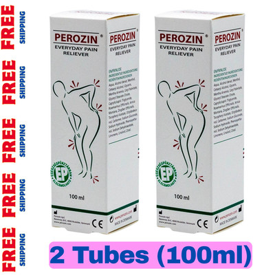 Perozin Cream 100ml Topical Pain Relief Cream for Arthritis, Back Pain x 2