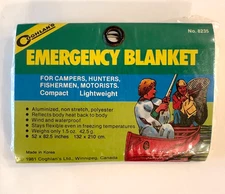 Coghlan's Emergency Blanket-Aluminized Polyester-Wind & Waterproof-52 x 82.5 In