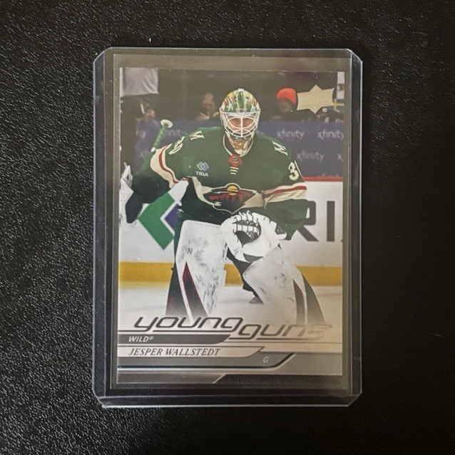 Upper Deck 2024-25 Series 1 Young Guns Rookie Jesper Wallstedt #202 Wild