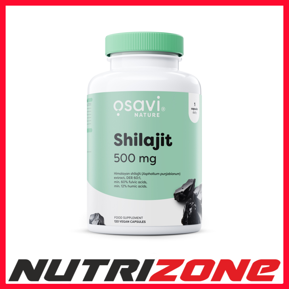 Osavi Shilajit 500mg Energy Booster Vitality Support - 120 vegan caps