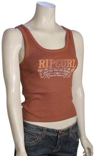 Rip Curl Luna Ribbed Tank - Braun - Neu - Bild 1 von 1