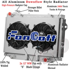 3 Row Radiator Shroud Fan Fit 1990-1998 Toyota Landcruiser HDJ80 HZJ80 FZJ80