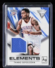 Thabo Sefolosha 2013-14 Panini Titanium #16 Elements Game-Worn Patch