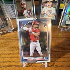 Topps 2024 Bowman Chrome Kyren Paris #64 Angels Rookie Base MLB Card