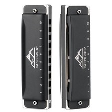 Blues Harmonica Mouth Organ 10 Hole C Key with Case Professional Upgraded