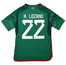 Adidas Mexico Chucky H Lozano 2022 World Cup Home Jersey HE8848 Size M Youth