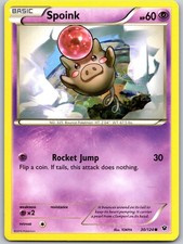 Spoink 30/124 NM Non Holo XY - Fates Collide Pokemon TOKIYA 2016