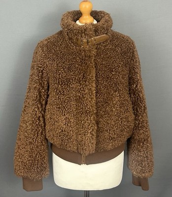 ZAPA Paris VALOU JACKET / FAUX FUR TEDDY COAT Women's Size FR 36 - UK 8