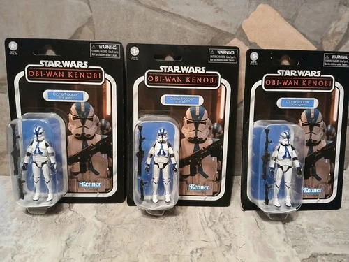 Star Wars Vintage Collection Clone Trooper VC240 501st LEGION Lot Of 3 NEW 3.75"