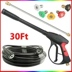 Car High Pressure Power Washer Gun Spray Wand Lance Nozzle and Hose Kit 4000PSI