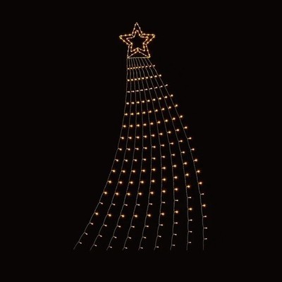 Premier 320 LED Weihnachten Multi-Action Sternschnuppe mit Timer 3m - WARMWEISS