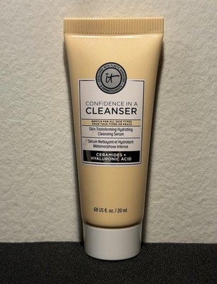 IT Cosmetics Confidence in a Cleanser Cleansing Serum 0.68oz 20mL Travel Size 