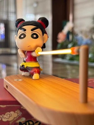 Nezha & Crayon Shin-chan Floating Night Light   Cute Desk & Car Decor Gift