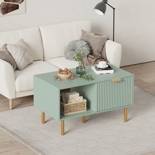 Modern Coffee Table with Storage Drawer, Multifunctional Side Table,End Table