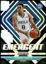 2018-19 Panini Prizm #16 Zhaire Smith Emergent Silver Rookie E1