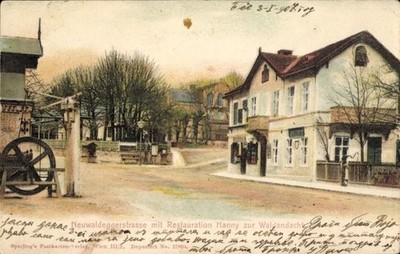 Ak Neuwaldegg Wien 17 Hernals, Neuwaldeggerstraße mit Restauration... - 11517232