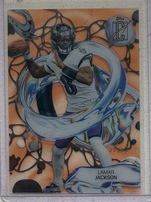 2025 Topps Signature Class Lamar Jackson Orange Fluidity Case Hit SSP #/50 Rare