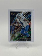 Tate Ratledge 2025 Panini Select #270 Black and Green Prizm Shock Detroit Lions